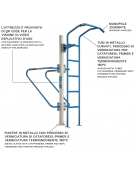 Stazione Multifunzione per Allenamento a Corpo Libero da Esterno - cm 175x80x210h
