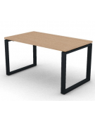 Scrivania operativa piano melaminico spessore mm 30 e gamba metallica ad anello chiuso  - Colori a scelta - cm 140x80x74,5h