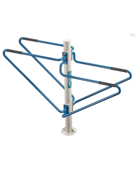 Stazione fitness Multifunzione a barre parallele basse - allenamento a corpo libero - cm 180x53x151h