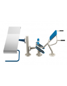 Stazione fitness Multifunzione per allenamento muscoli addominali e lombari - cm 205x155x96h