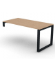 Scrivania operativa per servente, piano melaminico spessore mm 18 e gamba metallica ad anello chiuso - cm 160x80x73,5h