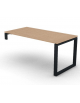 Scrivania operativa per servente, piano melaminico spessore mm 25 e gamba metallica ad anello chiuso - cm 160x80x74h