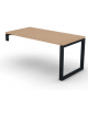 Scrivania operativa per servente, piano melaminico spessore mm 30 e gamba metallica ad anello chiuso - cm 160x80x74,5h