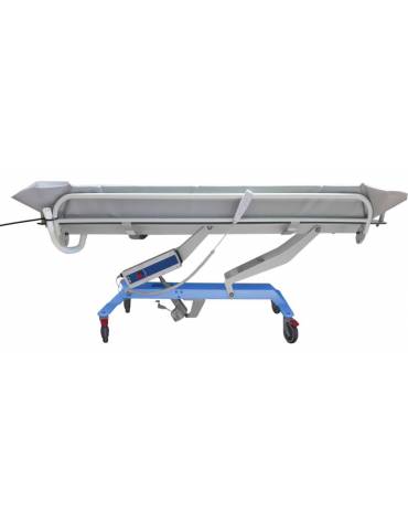 Barella doccia con sistema di sollevamento elettrico per il lavaggio e l'igiene delle persone allettate - Portata max 190 kg 