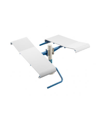 Doppia Panca fitness per addominali da esterno - Dimensioni cm 178x149x86h