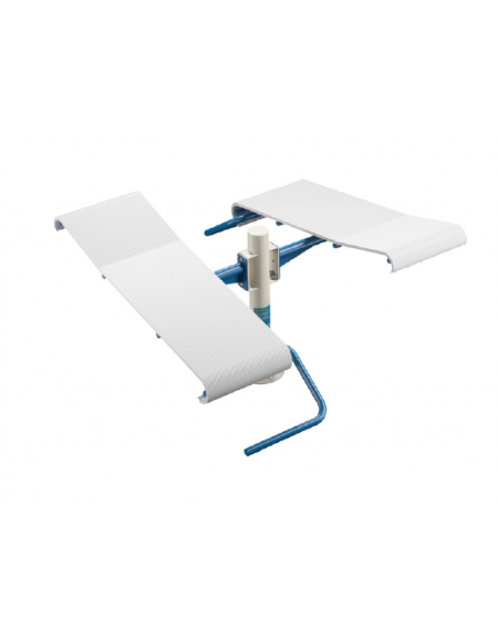 Doppia Panca fitness per addominali da esterno - Dimensioni cm 178x149x86h