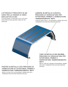 Step up fitness per allenamento cardio - Altezza 30 cm - Dimensioni 53x104x30h