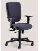 Sedia ufficio dattilo ergonomica alta con braccioli regolabili in altezza-Conforme norma UNI EN 1335 tipo A -In tessuto ignifugo