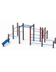 Palestra Workout Grande con struttura in plastica riciclata e tubi in acciaio verniciato - cm 642x465x241h