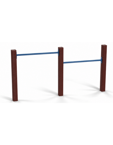 Attrezzo realizzato in plastica riciclata per piegamenti sulle braccia  - cm 209x9x102h