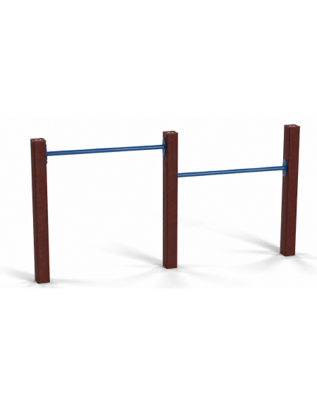 Attrezzo realizzato in plastica riciclata per piegamenti sulle braccia  - cm 209x9x102h