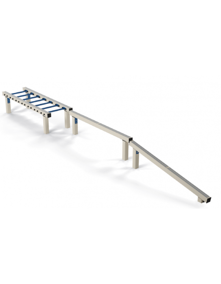 Attrezzatura da parco per camminamenti in equilibrio  - cm 626x79x51h