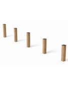 Paletti verticali per esercizi ginnici con pali in legno termotrattato - cm 409x9x60h