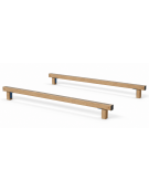 Asse per esercizi di flessione del tronco con pali in legno di pino termotrattato - cm 302x195x22h