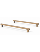 Asse per esercizi di flessione del tronco con pali in legno di pino termotrattato - cm 302x195x22h