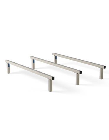 Ostacoli per esercizi  ginnici con pali in alluminio - cm 302x230x49h