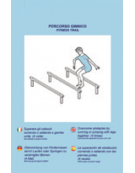 Ostacoli per esercizi  ginnici con pali in alluminio - cm 302x230x49h