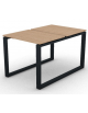 Bench doppio con piano melaminico spessore mm 18 e gamba metallica ad anello chiuso - Colori a scelta - cm 80x125x73,5h