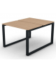 Bench doppio con piano melaminico spessore mm 18 e gamba metallica ad anello chiuso - Colori a scelta - cm 100x125x73,5h