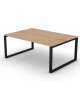 Bench doppio con piano melaminico spessore mm 18 e gamba metallica ad anello chiuso - Colori a scelta - cm 180x125x73,5h