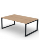 Bench doppio con piano melaminico spessore mm 25 e gamba metallica ad anello chiuso - Colori a scelta - cm 200x125x74h
