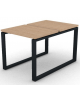 Bench doppio con piano melaminico spessore mm 30 e gamba metallica ad anello chiuso - Colori a scelta - cm 80x125x74,5h