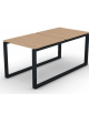 Bench doppio con piano melaminico spessore mm 18 e gamba metallica ad anello chiuso - Colori a scelta - cm 80x165x73,5h
