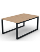 Bench doppio con piano melaminico spessore mm 25 e gamba metallica ad anello chiuso - Colori a scelta - cm 100x165x74h