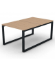 Bench doppio con piano melaminico spessore mm 30 e gamba metallica ad anello chiuso - Colori a scelta - cm 100x165x74,5h