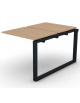 Allungo per benches doppio - piano melaminico spessore mm 18 e gamba ad anello chiuso - Colori a scelta - cm 80x125x73,5h