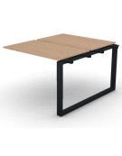 Allungo per benches doppio - piano melaminico spessore mm 18 e gamba ad anello chiuso - Colori a scelta - cm 100x125x73,5h