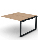 Allungo per benches doppio - piano melaminico spessore mm 18 e gamba ad anello chiuso - Colori a scelta - cm 120x125x73,5h