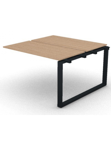Allungo per benches doppio - piano melaminico spessore mm 18 e gamba ad anello chiuso - Colori a scelta - cm 120x125x73,5h