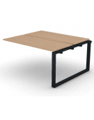 Allungo per benches doppio - piano melaminico spessore mm 18 e gamba ad anello chiuso - Colori a scelta - cm 140x125x73,5h