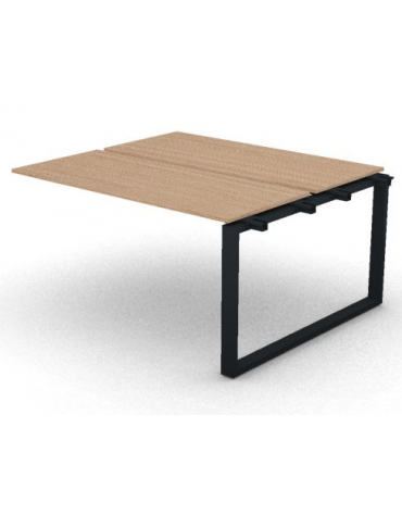 Allungo per benches doppio - piano melaminico spessore mm 18 e gamba ad anello chiuso - Colori a scelta - cm 140x125x73,5h