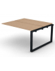 Allungo per benches doppio - piano melaminico spessore mm 18 e gamba ad anello chiuso - Colori a scelta - cm 140x125x73,5h