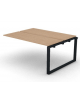 Allungo per benches doppio - piano melaminico spessore mm 18 e gamba ad anello chiuso - Colori a scelta - cm 160x125x73,5h