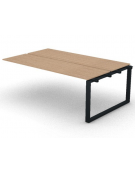 Allungo per benches doppio - piano melaminico spessore mm 18 e gamba ad anello chiuso - Colori a scelta - cm 200x125x73,5h