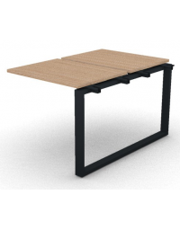 Allungo per benches doppio - piano melaminico spessore mm 25 e gamba ad anello chiuso - Colori a scelta - cm 80x125x74h