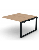 Allungo per benches doppio - piano melaminico spessore mm 25 e gamba ad anello chiuso - Colori a scelta - cm 120x125x74h