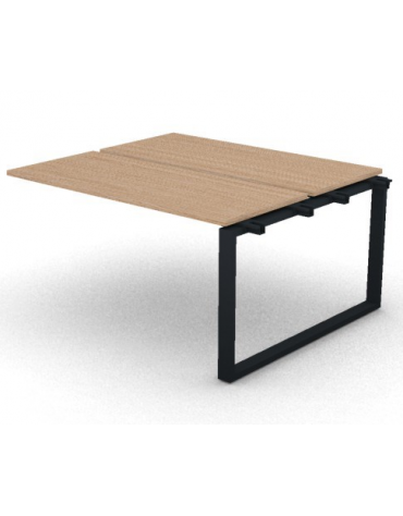 Allungo per benches doppio - piano melaminico spessore mm 25 e gamba ad anello chiuso - Colori a scelta - cm 140x125x74h