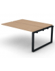 Allungo per benches doppio - piano melaminico spessore mm 25 e gamba ad anello chiuso - Colori a scelta - cm 160x125x74h