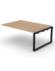 Allungo per benches doppio - piano melaminico spessore mm 25 e gamba ad anello chiuso - Colori a scelta - cm 180x125x74h
