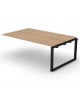Allungo per benches doppio - piano melaminico spessore mm 25 e gamba ad anello chiuso - Colori a scelta - cm 200x125x74h