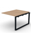 Allungo per benches doppio - piano melaminico spessore mm 30 e gamba ad anello chiuso - Colori a scelta - cm 100x125x74,5h