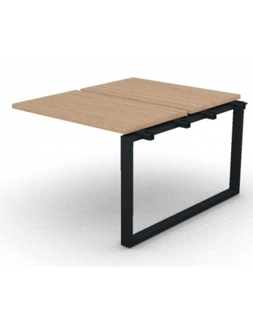 Allungo per benches doppio - piano melaminico spessore mm 30 e gamba ad anello chiuso - Colori a scelta - cm 100x125x74,5h
