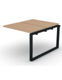 Allungo per benches doppio - piano melaminico spessore mm 30 e gamba ad anello chiuso - Colori a scelta - cm 100x125x74,5h