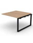 Allungo per benches doppio - piano melaminico spessore mm 30 e gamba ad anello chiuso - Colori a scelta - cm 120x125x74,5h