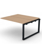 Allungo per benches doppio - piano melaminico spessore mm 30 e gamba ad anello chiuso - Colori a scelta - cm 140x125x74,5h