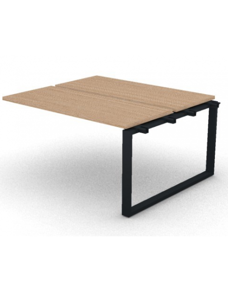 Allungo per benches doppio - piano melaminico spessore mm 30 e gamba ad anello chiuso - Colori a scelta - cm 140x125x74,5h